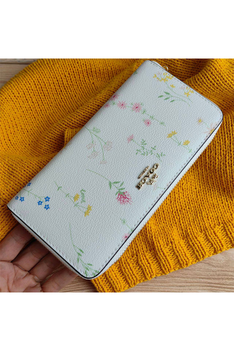 Coach Женский кожаный кошелёк Coach 20x10 см (3 расцветки)