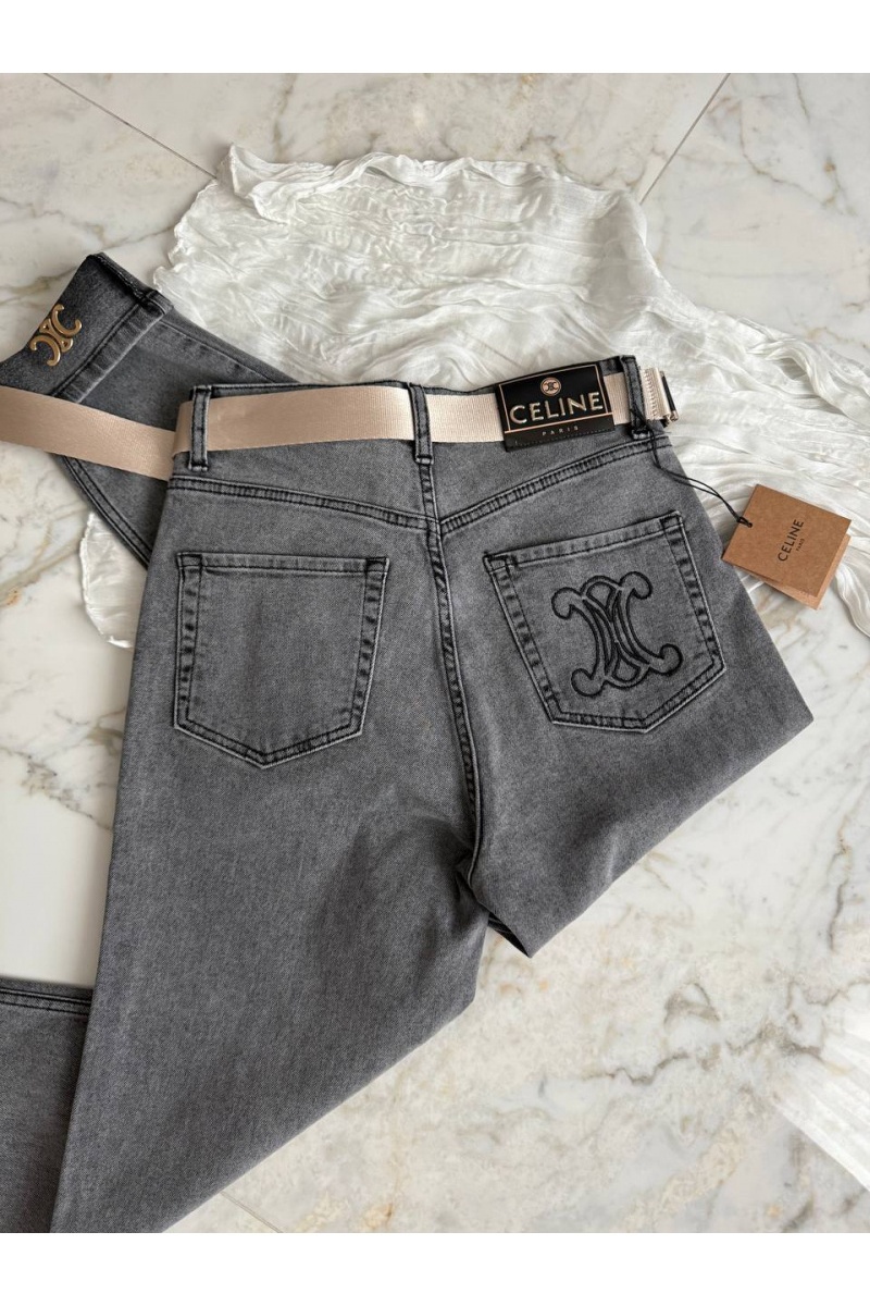 Celine Женские синие джинсы Slouchy