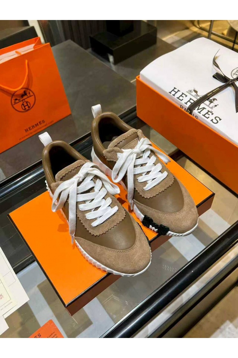 Hermes Женские комбинированные кроссовки Bouncing premium