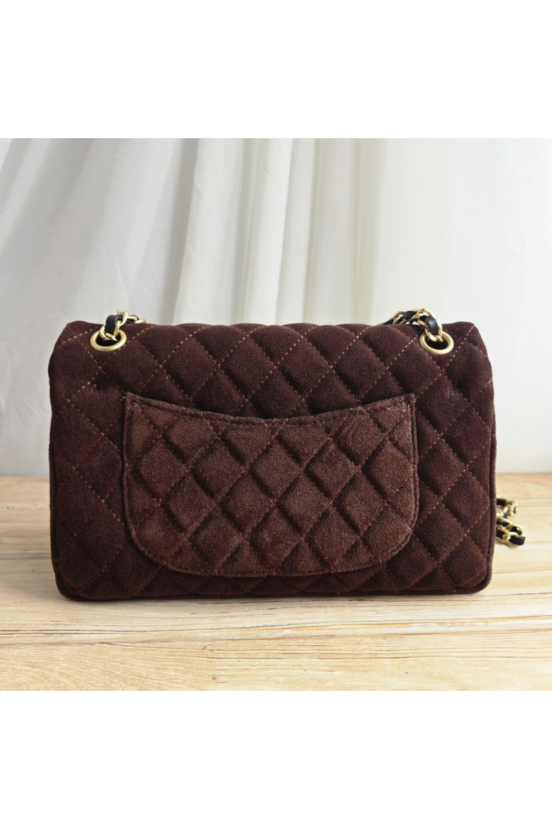 Chаnеl Замшевая сумка Classic Double Flap 25x14 см