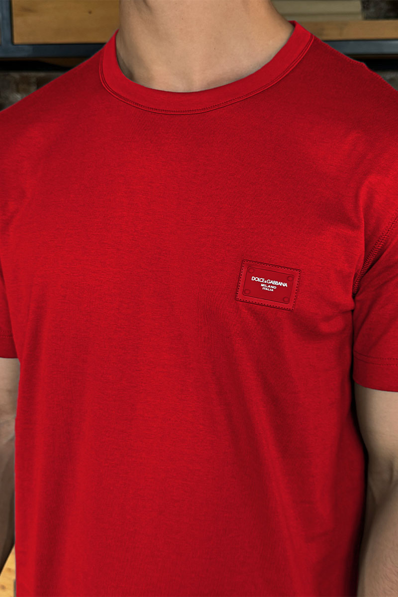 Dоlсе & Gаbbаnа Мужская футболка Premium - Red 