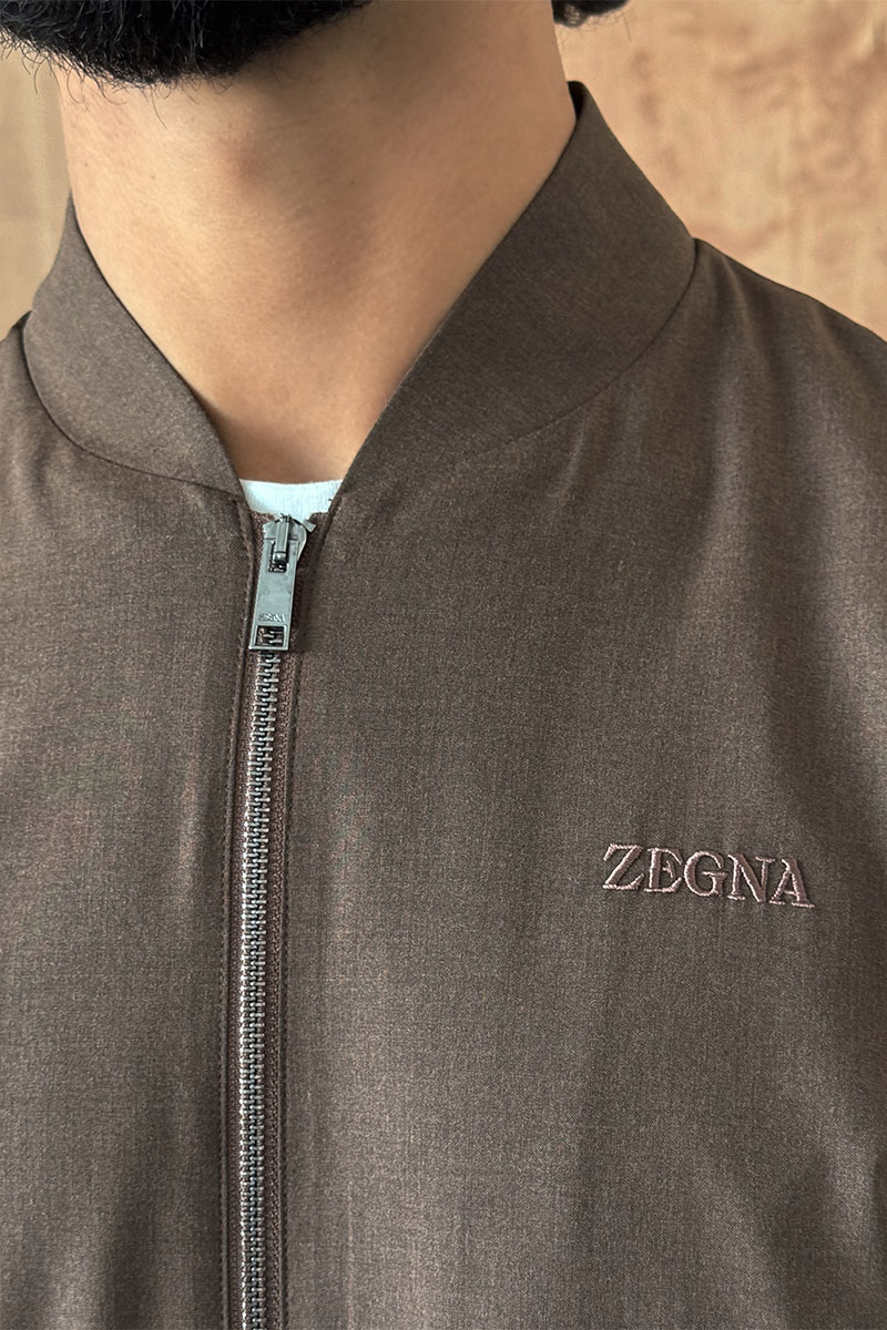 Zegna Мужская коричневая куртка 