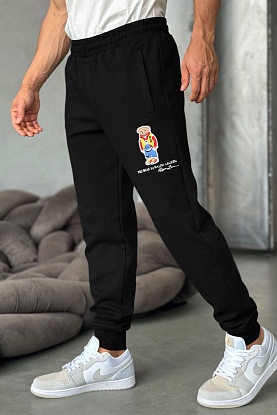Чёрные спортивные штаны "Bear"