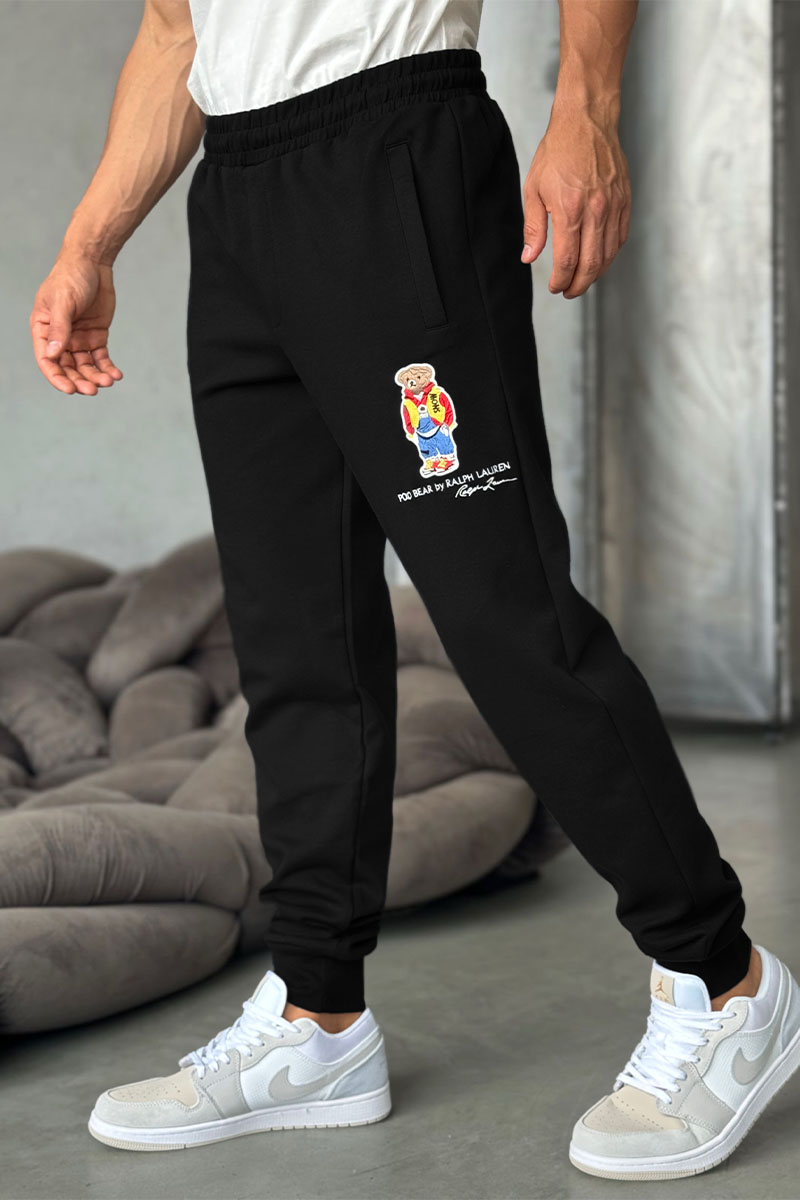 Polo Ralph Lauren Чёрные спортивные штаны "Bear"