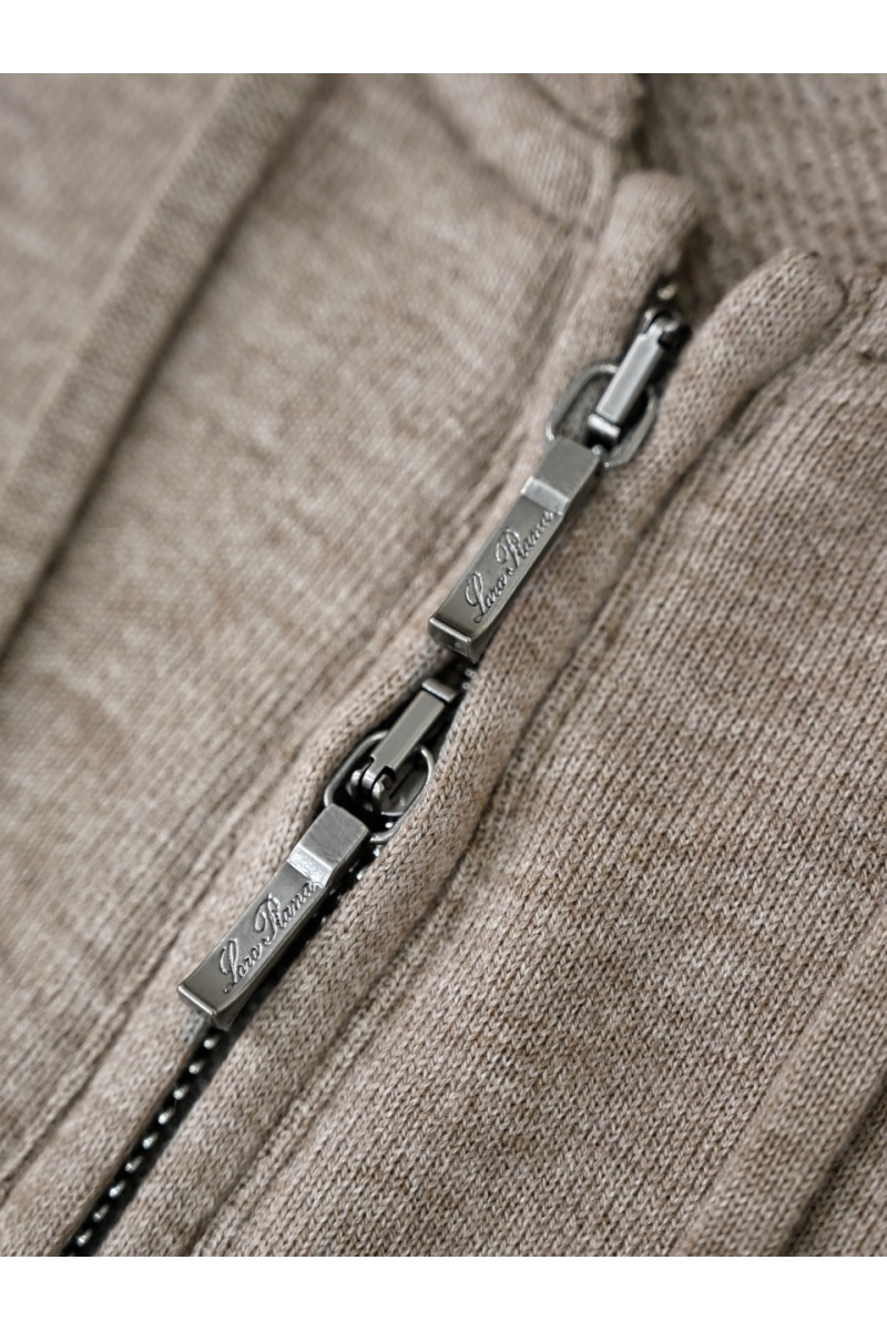 Loro Piana Бежевая кофта на молнии premium