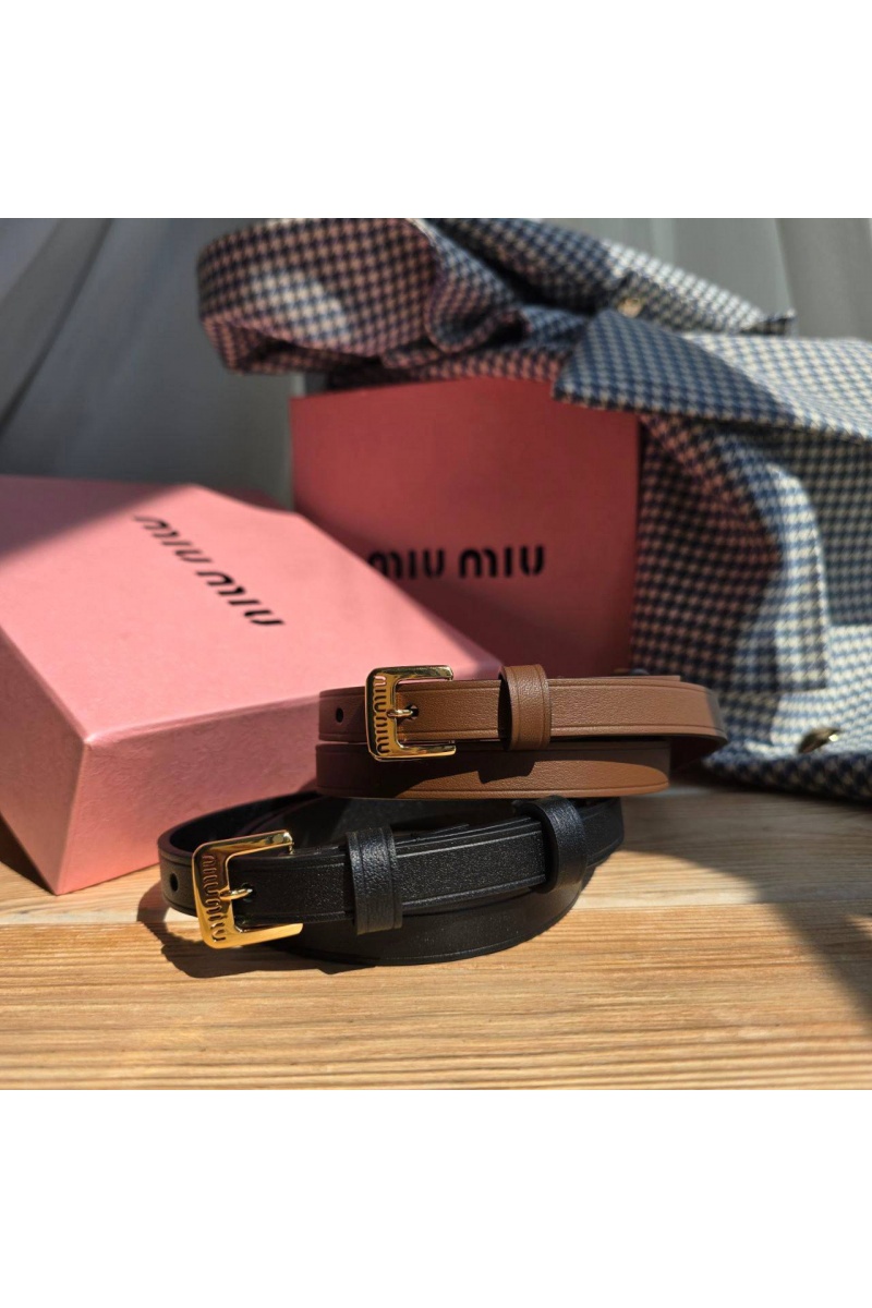 MIU MIU Кожаный ремень - длина 80 / 85 см (2 расцветки)