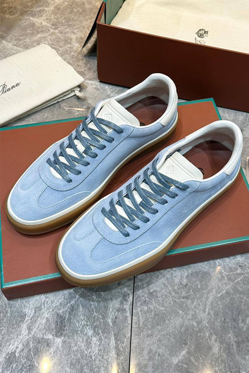 Loro Piana Мужские замшевые кроссовки Tennis Walk