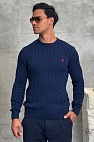 Мужской свитер cable-knit - Navy