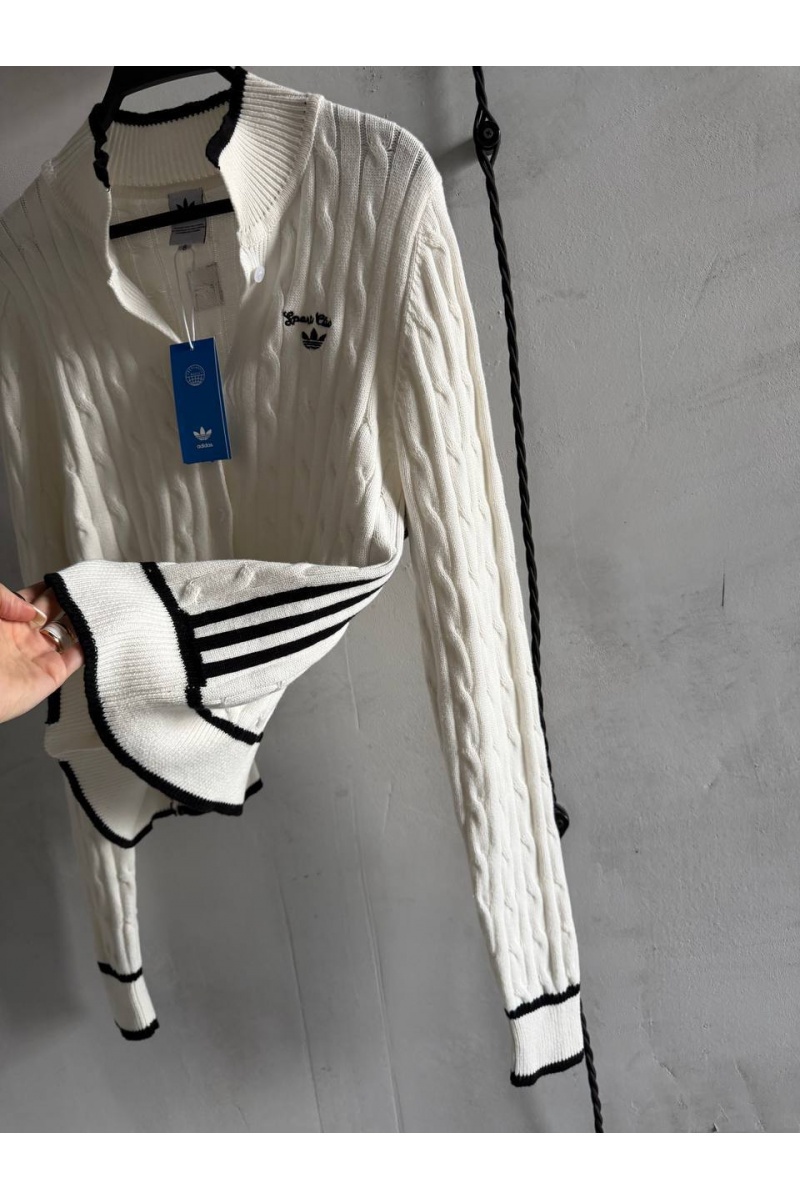 Adidas Женский кардиган белого цвета premium