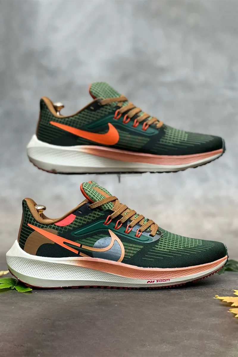 Nike Кроссовки Air Zoom Pegasus - Green / Orange