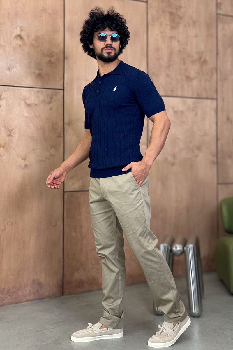 Polo Ralph Lauren Мужское тёмно-синее поло 