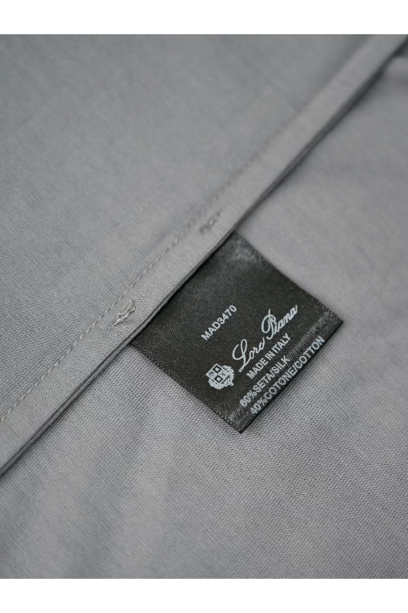 Loro Piana Мужская серая футболка premium