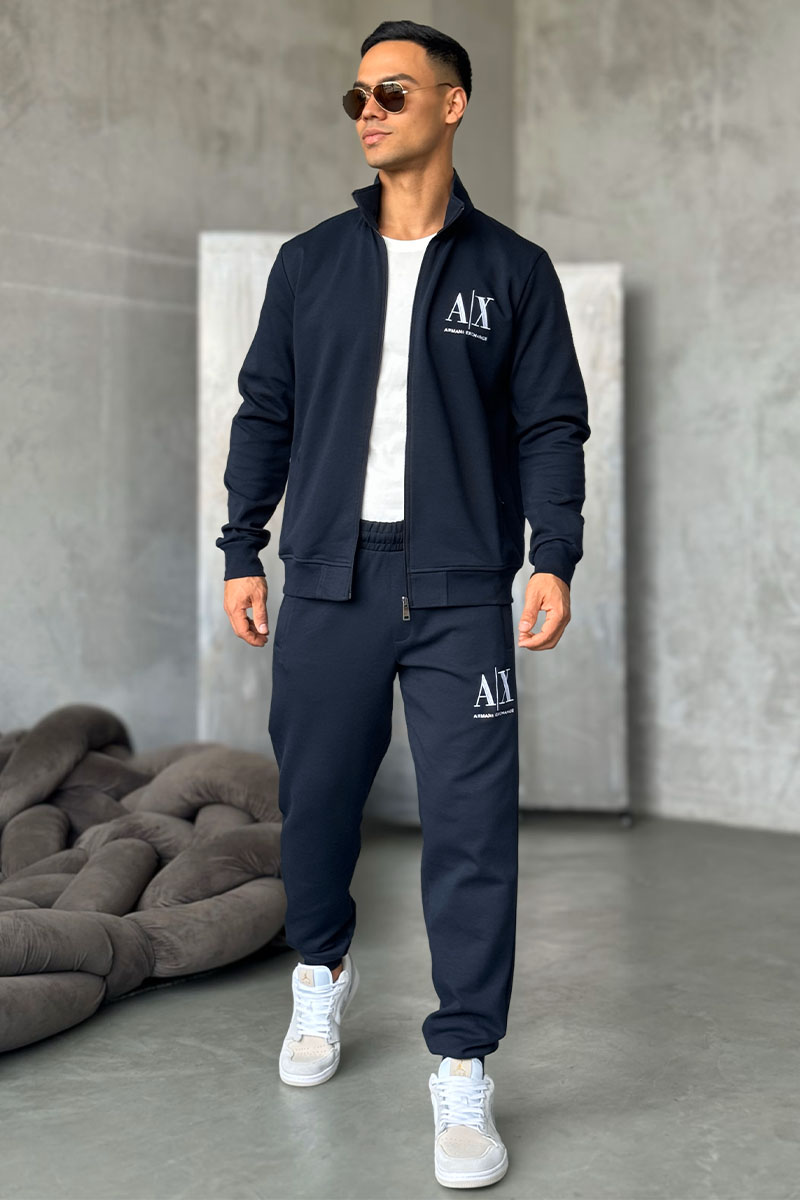 Emporio Armani EA7 Спортивный костюм logo-embroidered - Navy