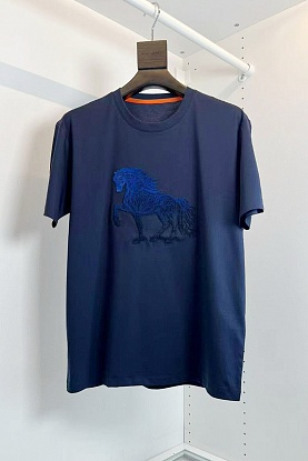Мужская футболка horse logo - Navy