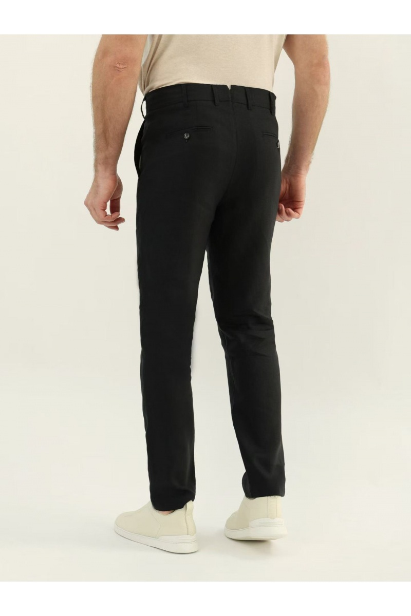 Loro Piana Мужские чёрные брюки premium