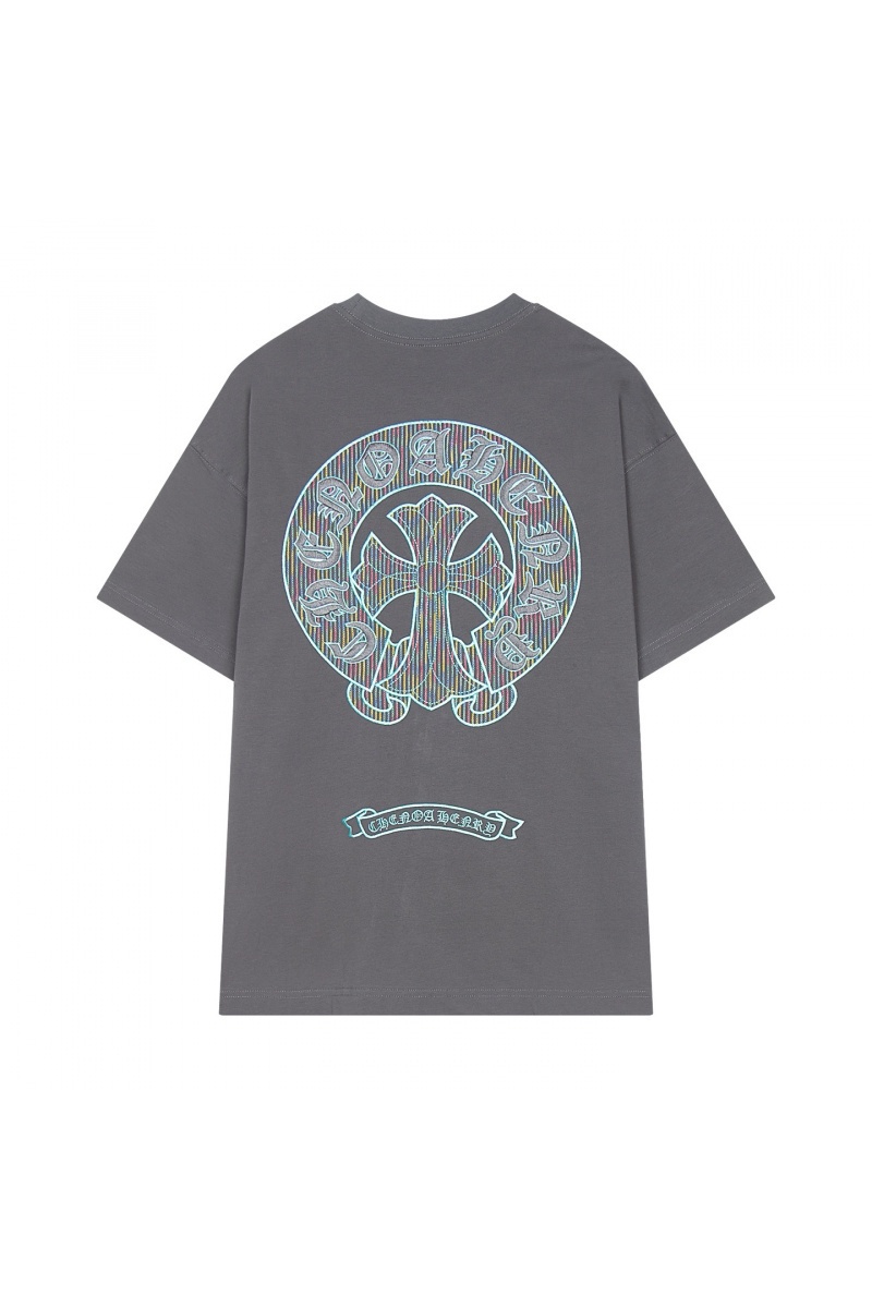 Designer Clothing Серая оверсайз футболка Gothic logo 