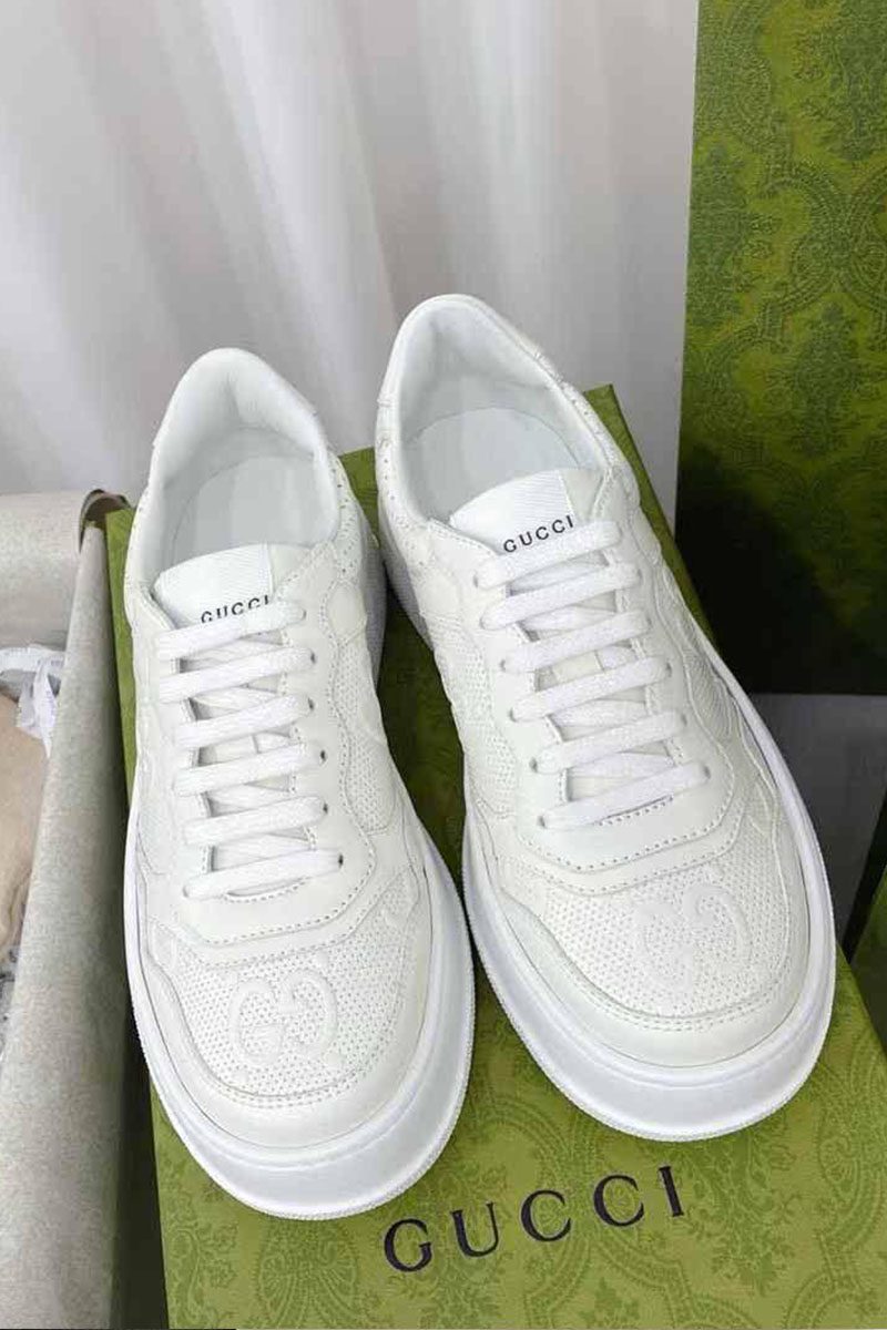 Gucci Женские кроссовки GG Chunky B - White