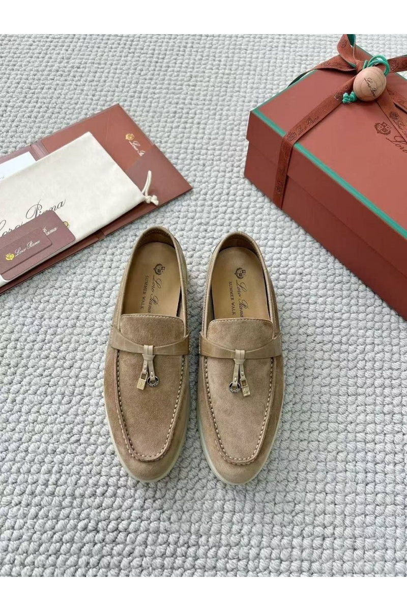 Loro Piana Женские лоферы Summer Charms Walk premium - Beige