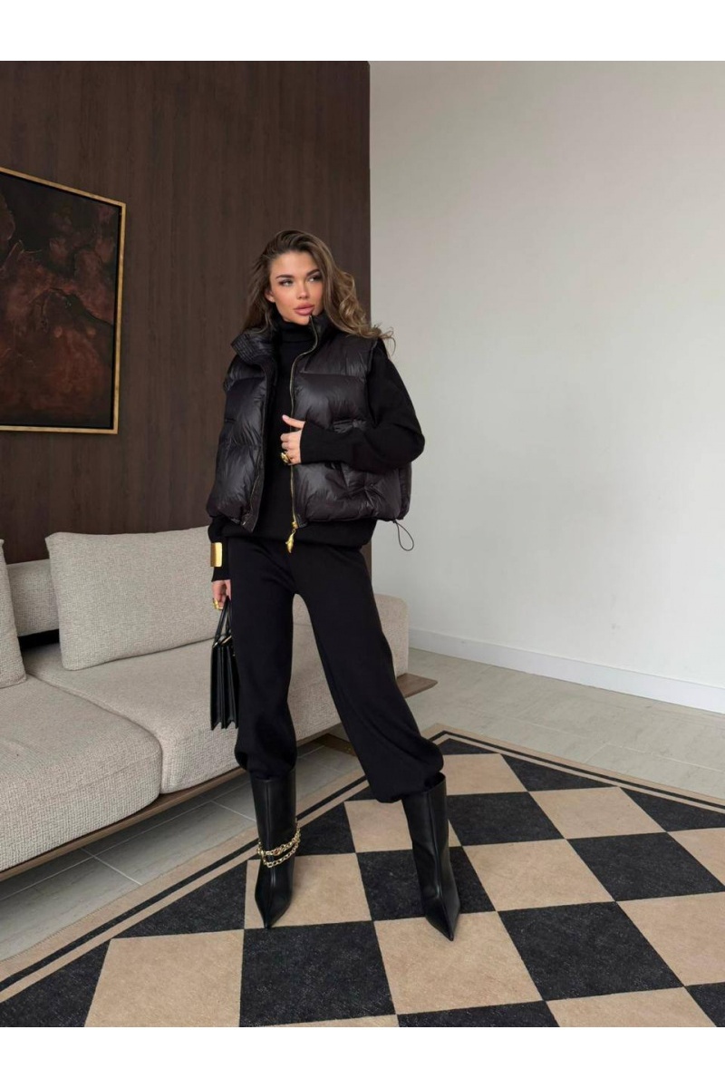 Schiaparelli Женский костюм тройка на флисе premium - Black