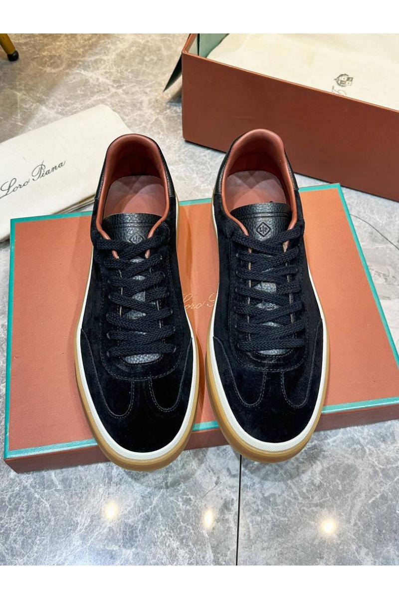 Loro Piana Мужские замшевые кроссовки Tennis Walk