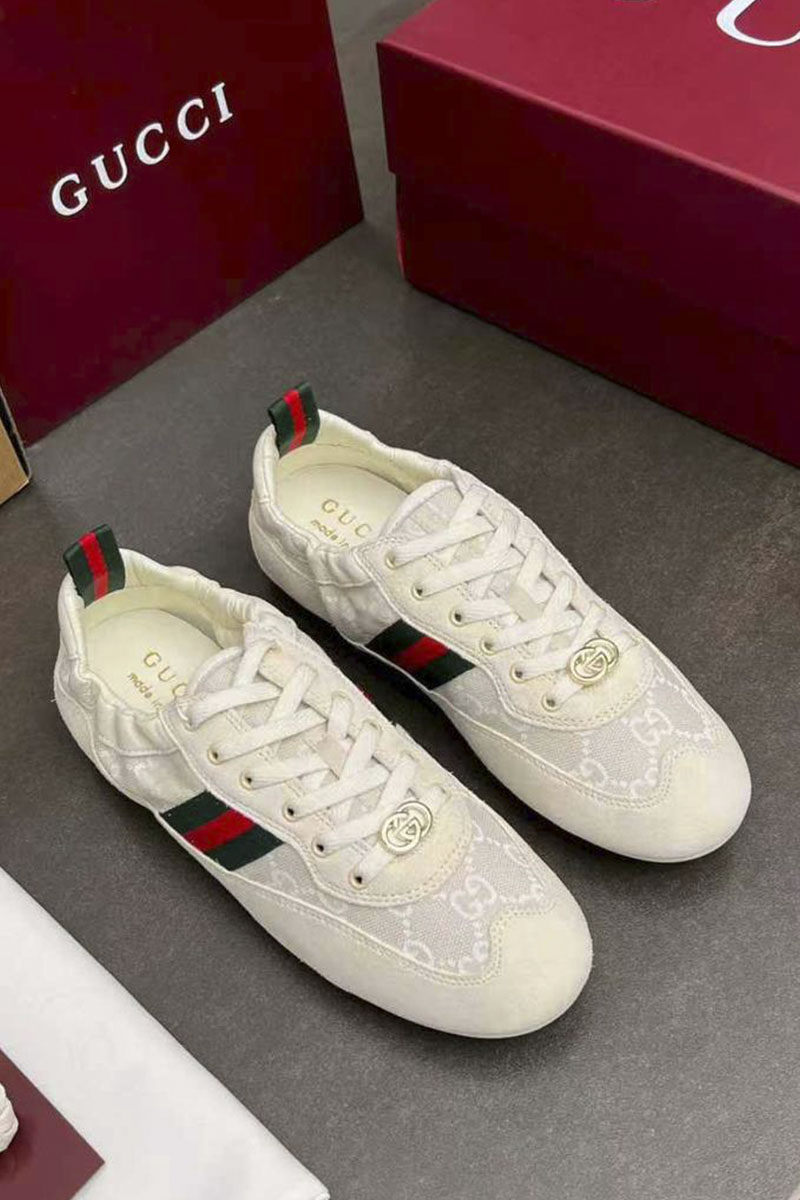 Gucci Женские кроссовки GG Shift premium