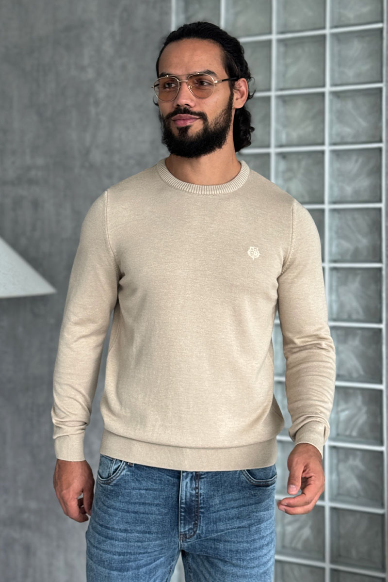 Loro Piana Мужской бежевый джемпер