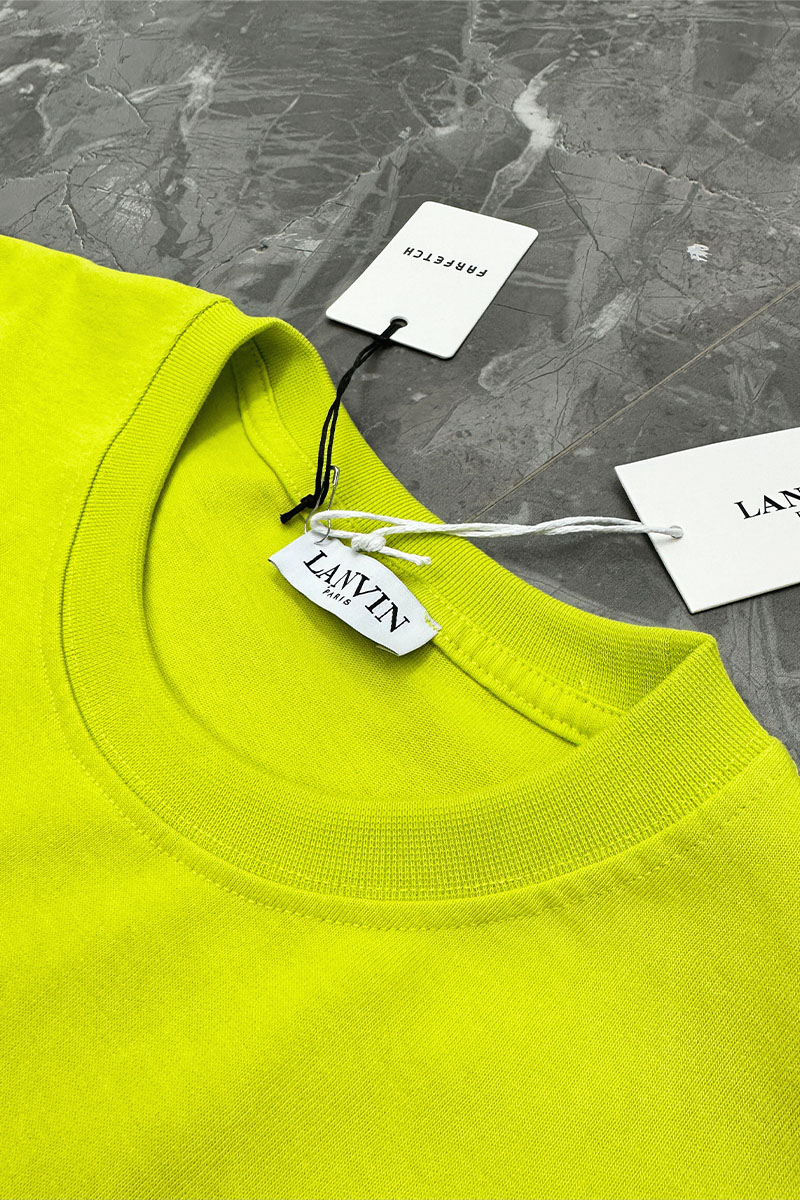 Designer Clothing Салатовая оверсайз футболка block-lettered logo-print