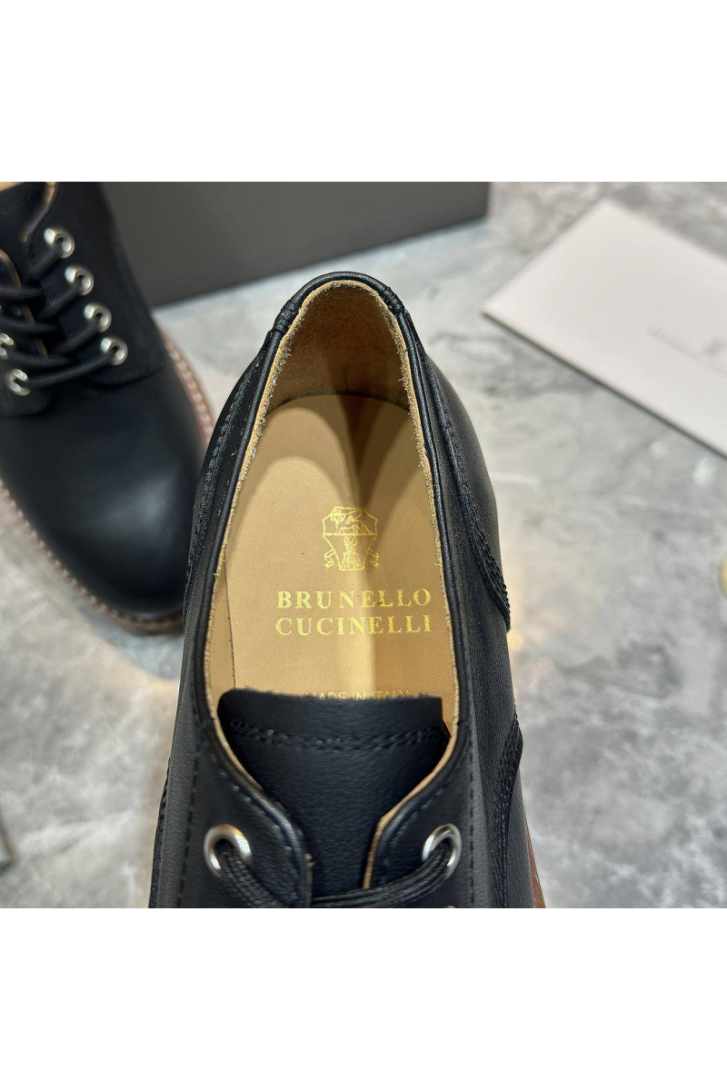 Brunеllо Сuсinеlli Кожаные ботинки чёрного цвета