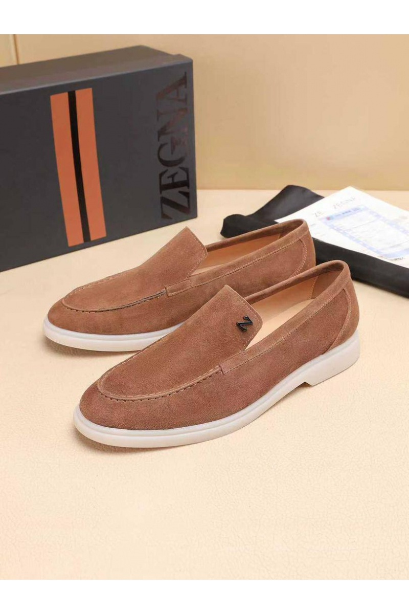 Zegna Мужские замшевые лоферы 