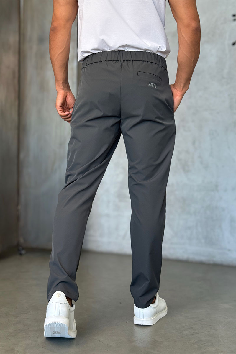 Zilli Мужские брюки цвета хаки slim fit 