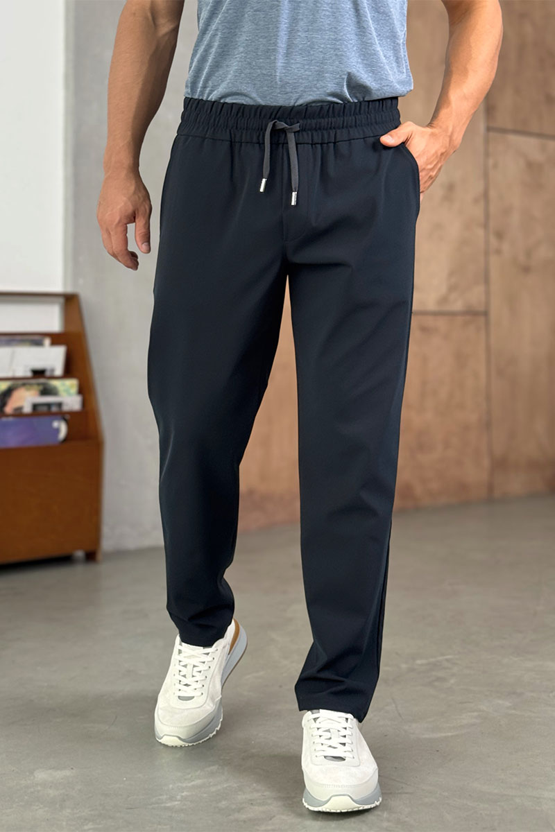 Zegna Мужские тёмно-синие штаны 