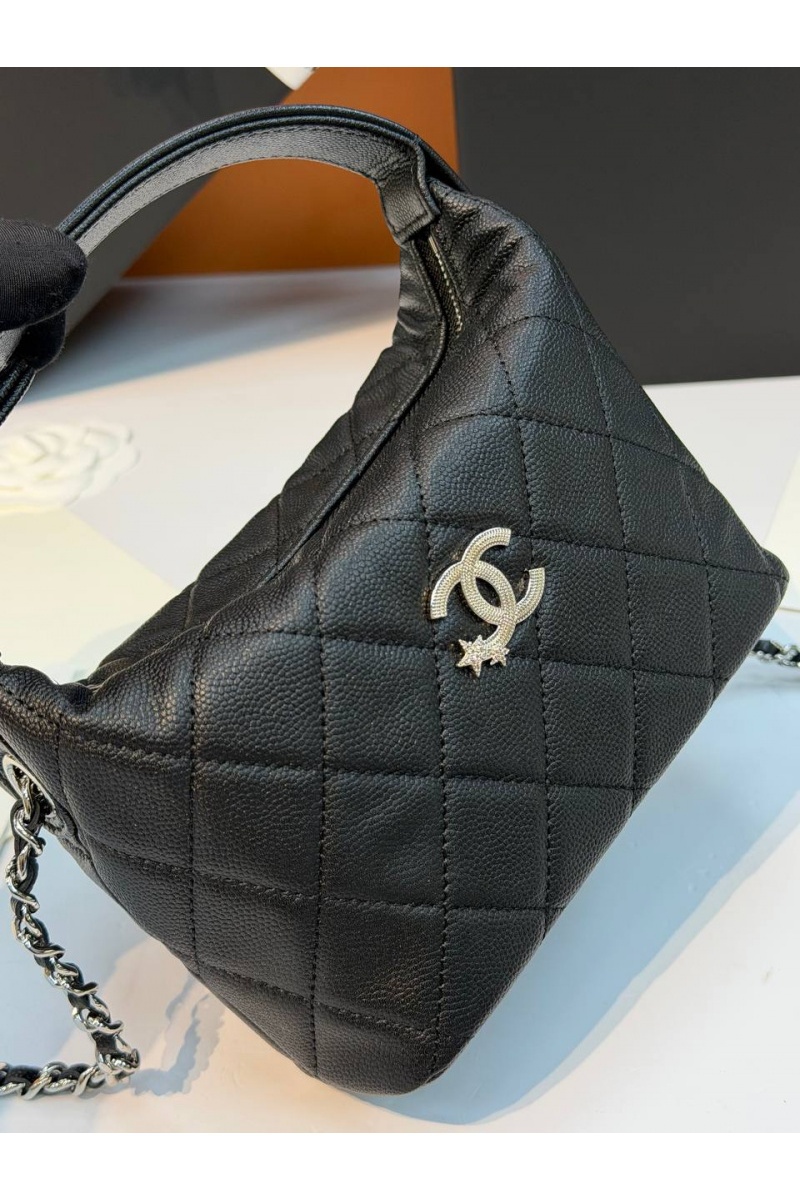 Chаnеl Кожаная сумка premium 18x12x6 см