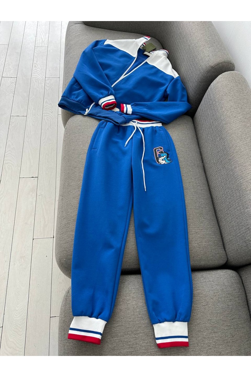 Gucci Женский спортивный костюм синего цвета