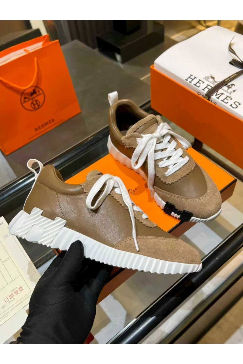Hermes Женские комбинированные кроссовки Bouncing premium