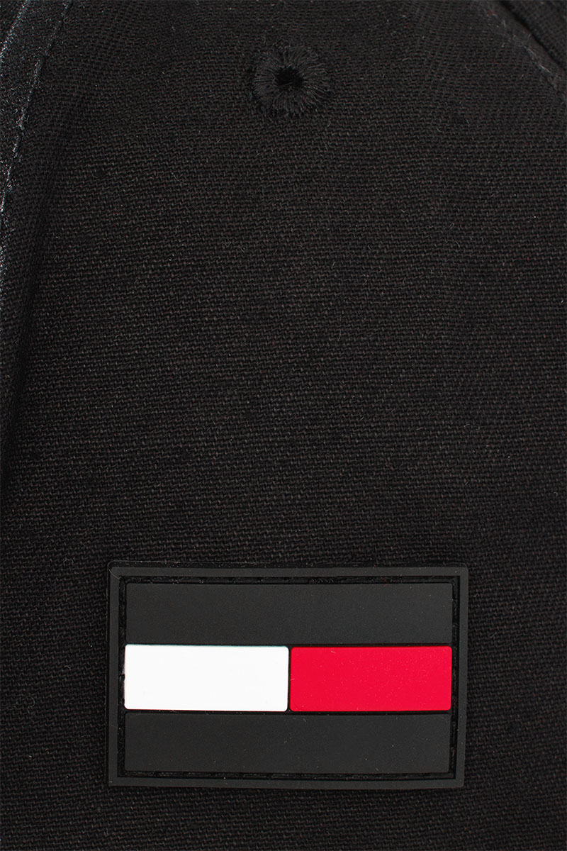 Tommy Hilfiger Мужская чёрная бейсболка logo-embroidered