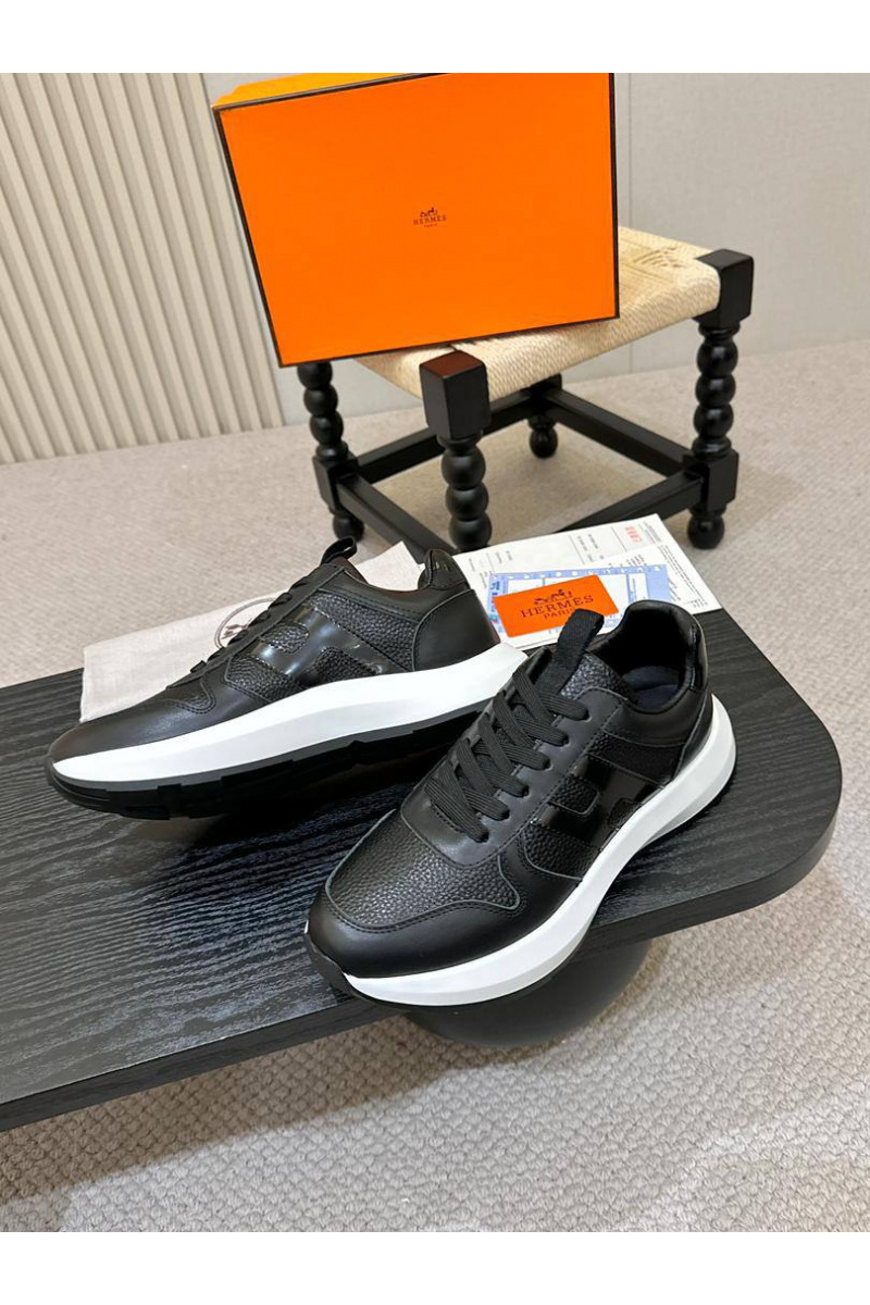 Hermes Мужские кожаные кроссовки 