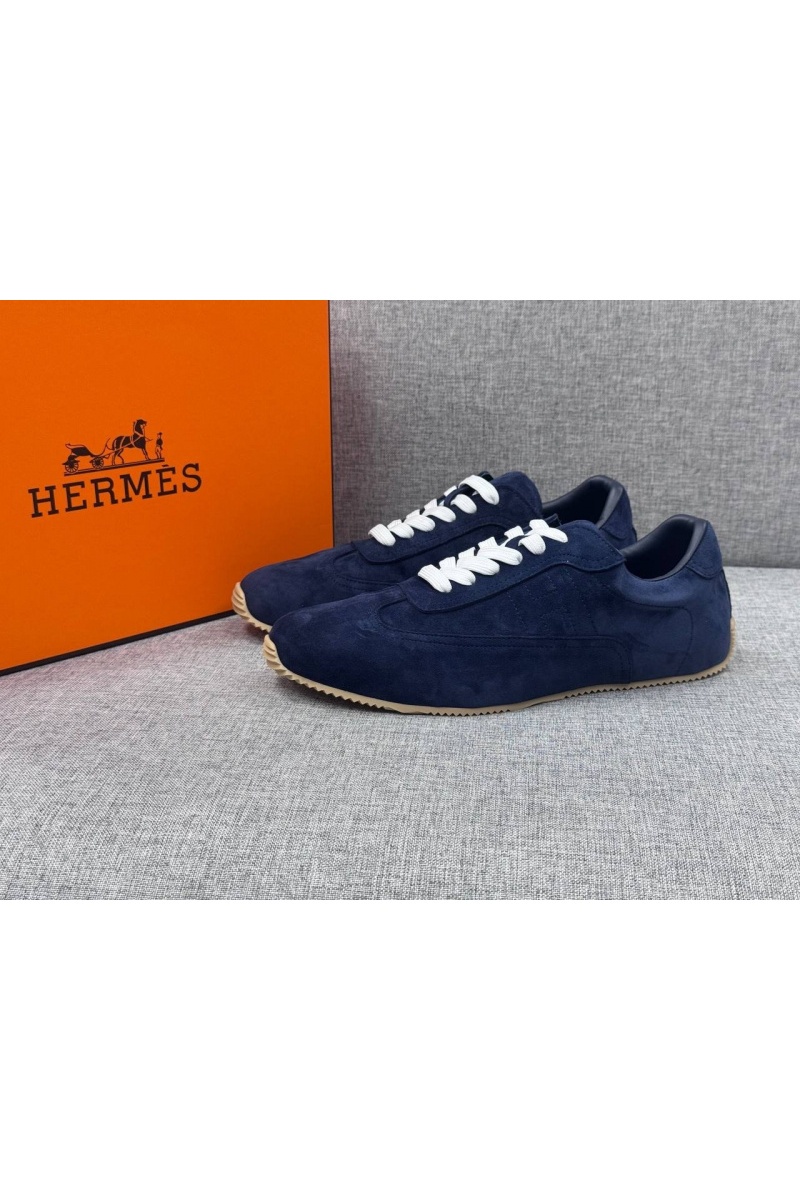 Hermes Мужские замшевые кроссовки Master