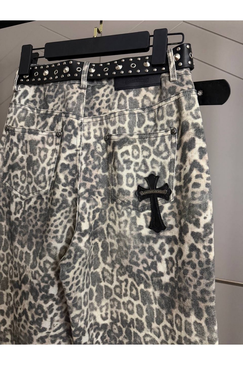Chrome Hearts Женские джинсы Leopard Premium