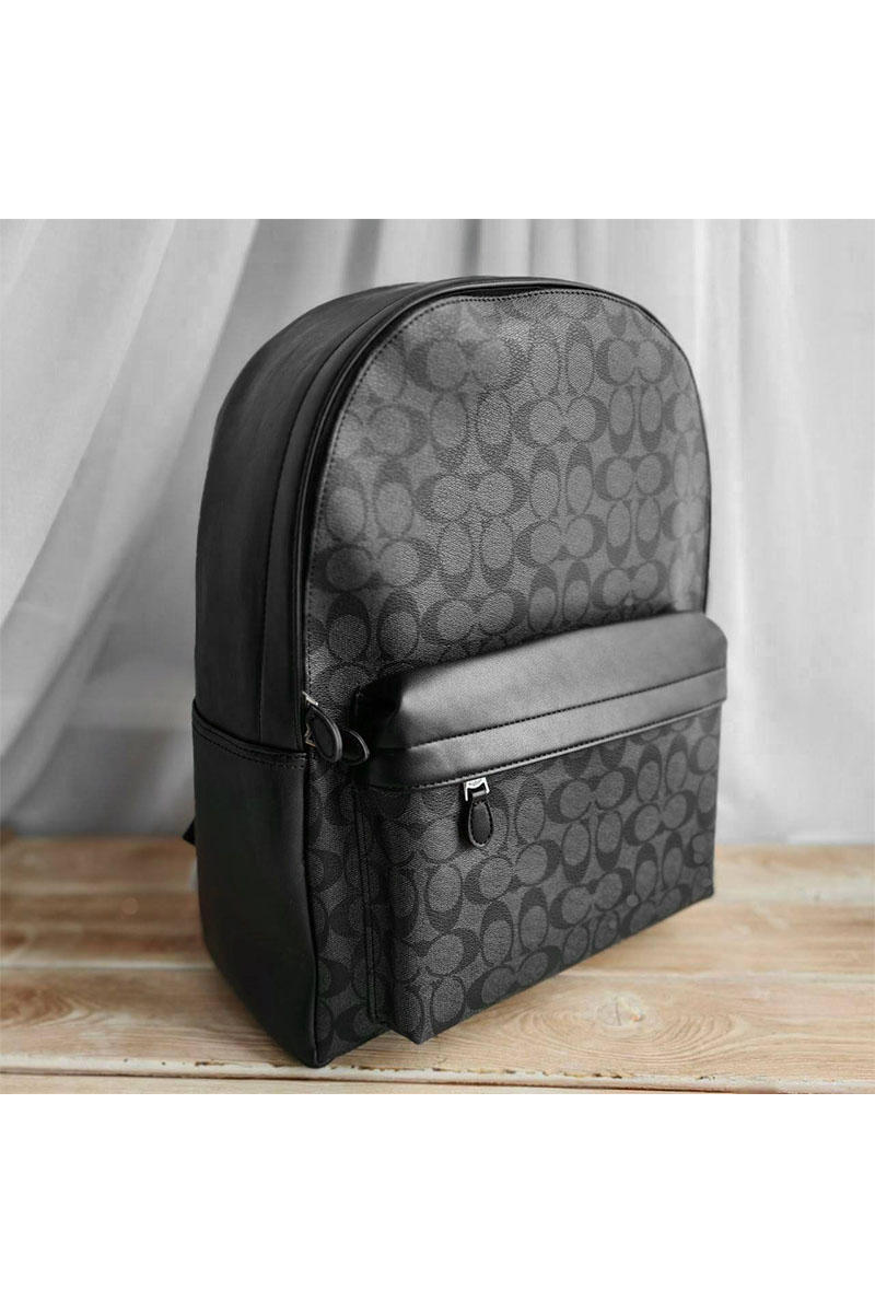 Coach Кожаный рюкзак Coach monogram 39x30 см