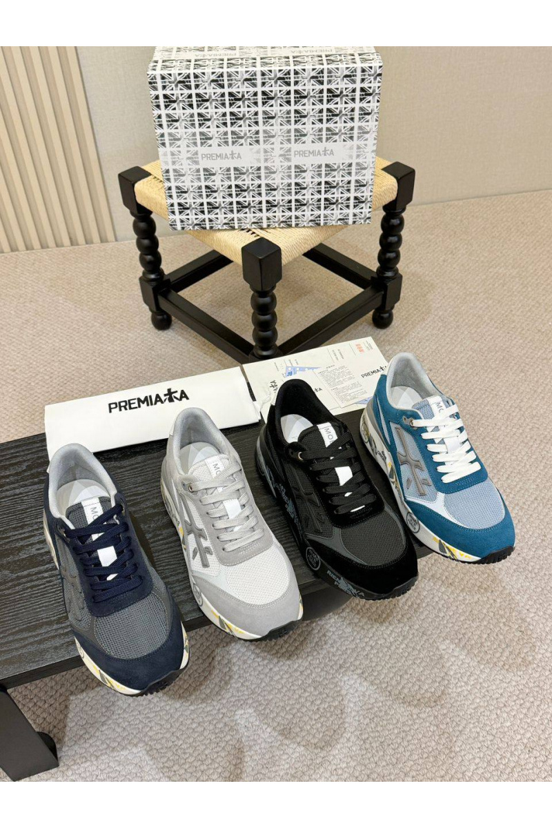 Premiata Мужские кроссовки Moe Run - Blue