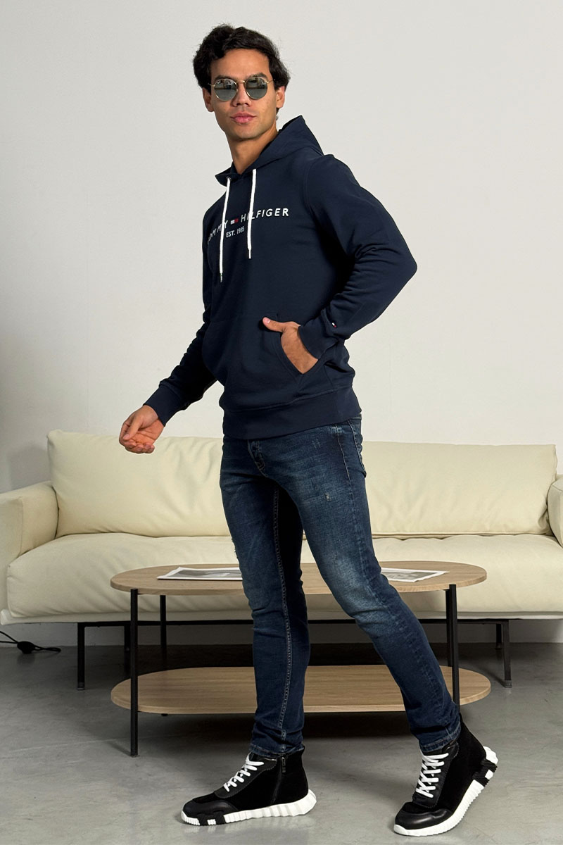 Tommy Hilfiger Мужское синее худи