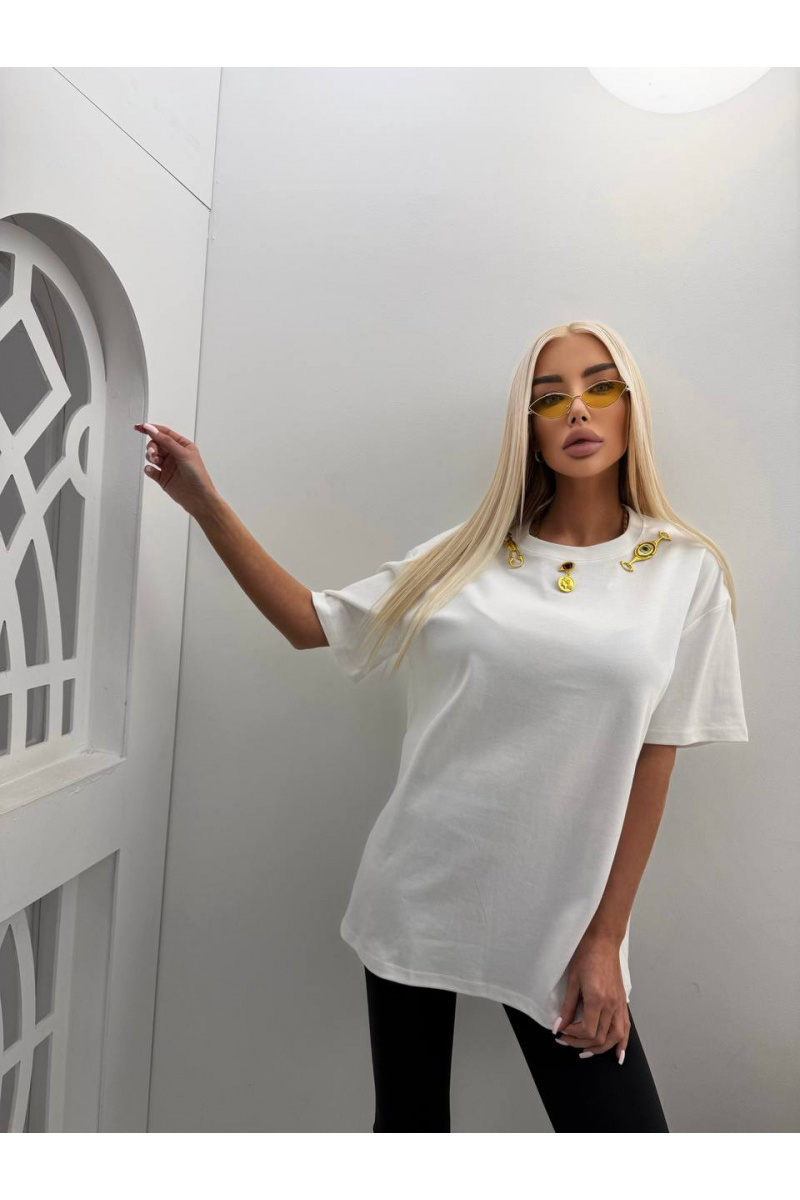 Schiaparelli Женская базовая футболка premium - White