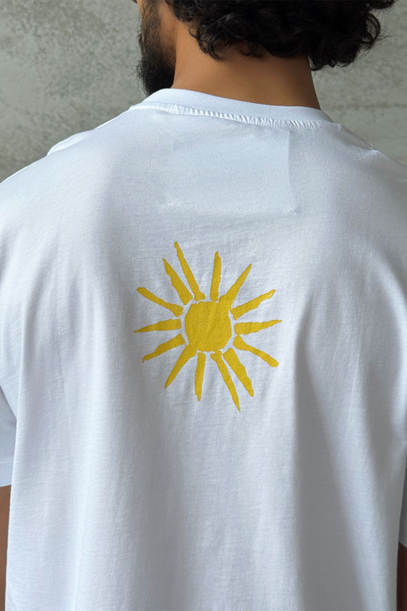 Givenchy Белая оверсайз футболка 4G Sun Print