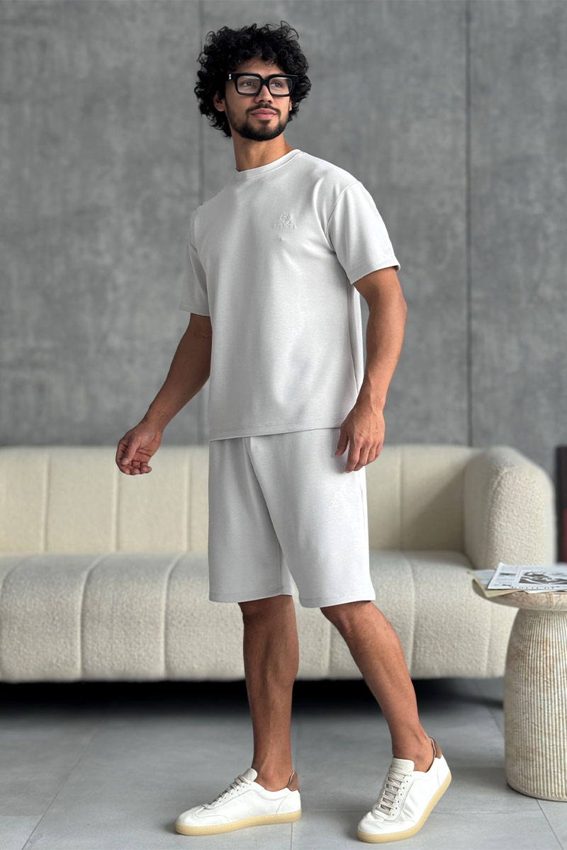 Loro Piana Мужская серая футболка 