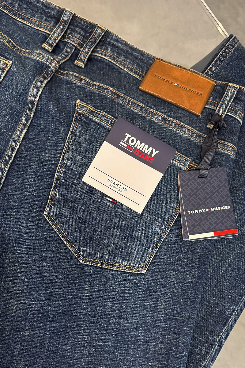 Tommy Hilfiger Мужские синие джинсы straight fit