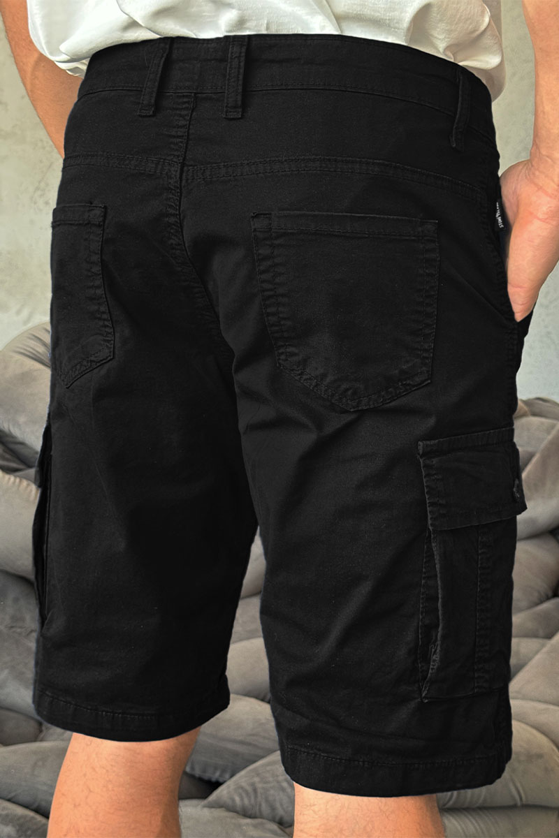 Stone Island Чёрные шорты cargo compass-patch
