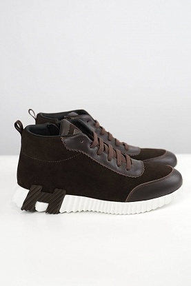 Кроссовки с мехом Bouncing high-top - Brown