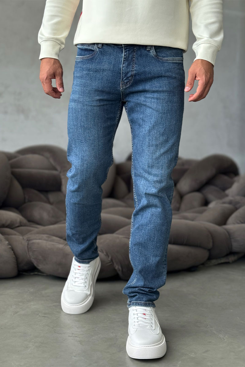 Emporio Armani EA7 Мужские джинсы синего цвета