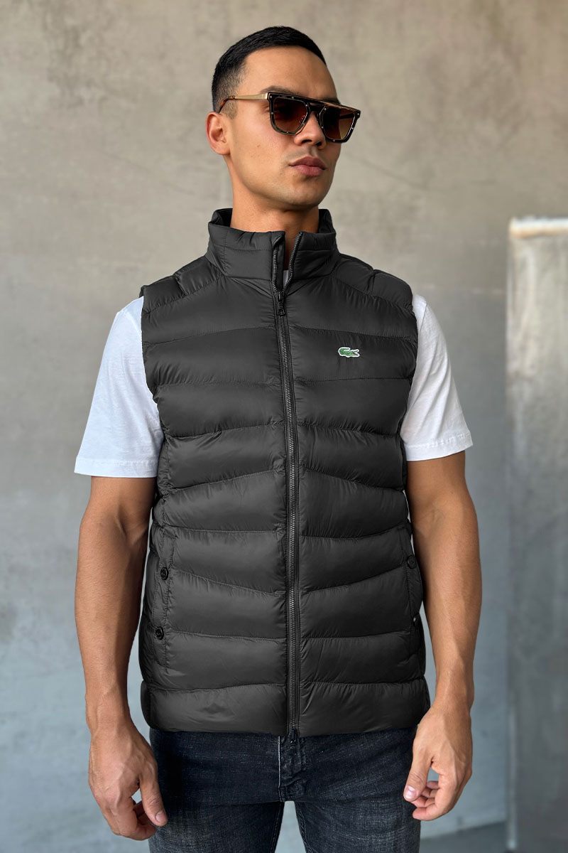 Lacoste Мужской жилет цвета антрацит 