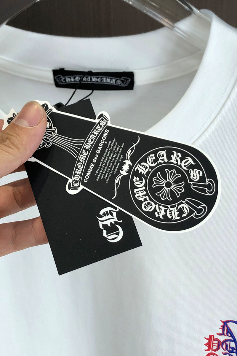 Chrome Hearts Белая оверсайз футболка Premium